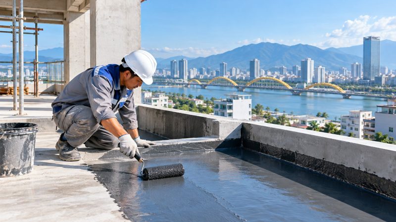 Chống thấm nhà mới tại Đà Nẵng: Quy trình từ đầu