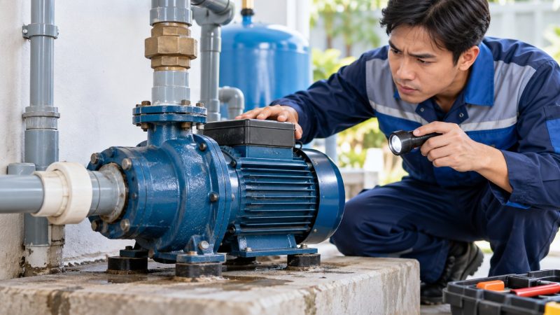 Máy bơm kêu to và rung mạnh: Nguyên nhân, cách xử lý