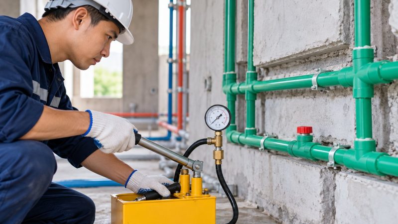 Thử áp đường ống cấp nước: Quy trình thử kín