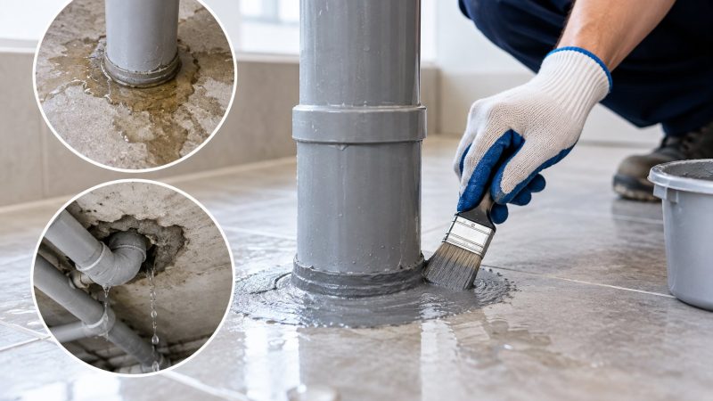Cổ ống xuyên sàn bị thấm: Nguyên nhân và cách xử lý