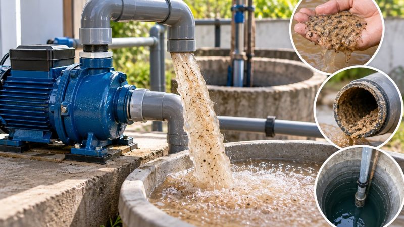 Máy bơm hút nước lẫn cát: Kiểm tra đúng nguyên nhân