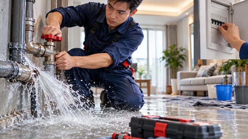 Ống nước bị bục: Cách khóa nước và xử lý khẩn cấp