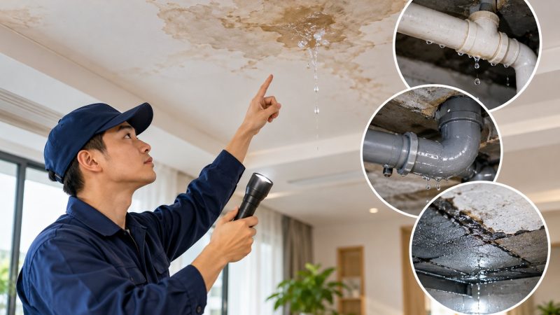Trần nhà bị thấm nước: Cách xác định đúng nguyên nhân