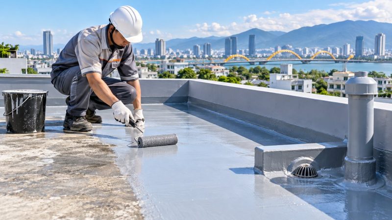 Chống thấm sân mái Đà Nẵng: Xử lý đúng nguyên nhân