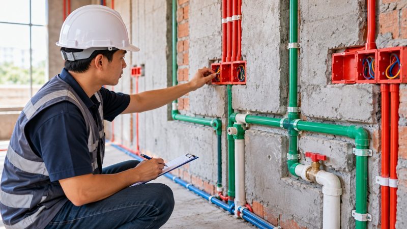 Nghiệm thu điện nước âm tường: Checklist trước khi tô