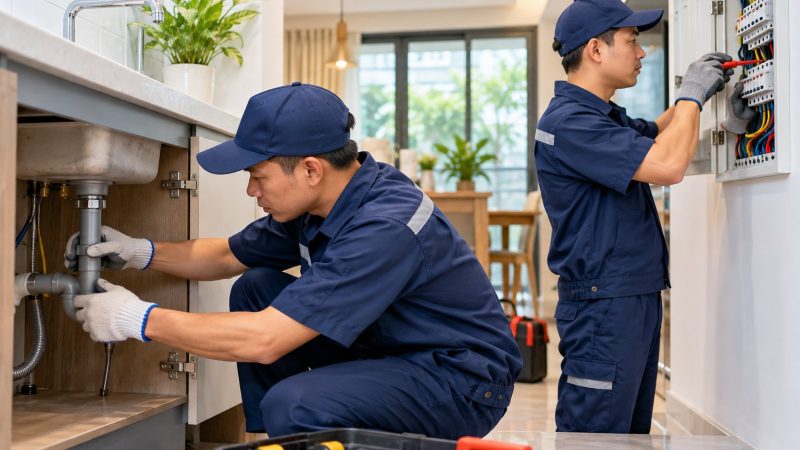 Sửa điện nước quận Cẩm Lệ: kiểm tra, xử lý tại nhà