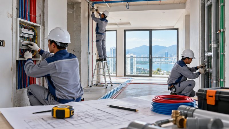 Thi công điện nước Đà Nẵng cho căn hộ, chung cư