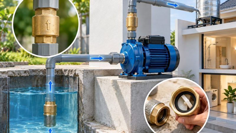 Van một chiều máy bơm lắp ở đâu? Sơ đồ dễ hiểu