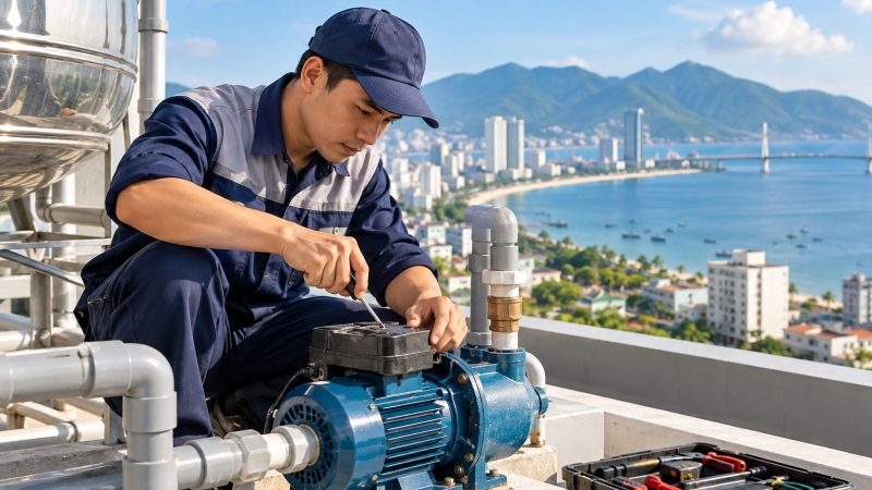 Sửa máy bơm quận Sơn Trà: kiểm tra, xử lý tại nhà