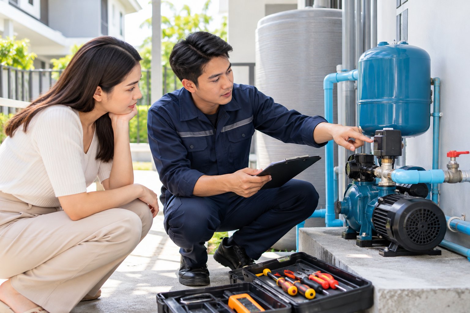 Máy bơm tự bật tắt liên tục: Nguyên nhân, cách kiểm tra 3 Ảnh minh hoạ: Máy bơm tự bật tắt liên tục: Nguyên nhân, cách kiểm tra