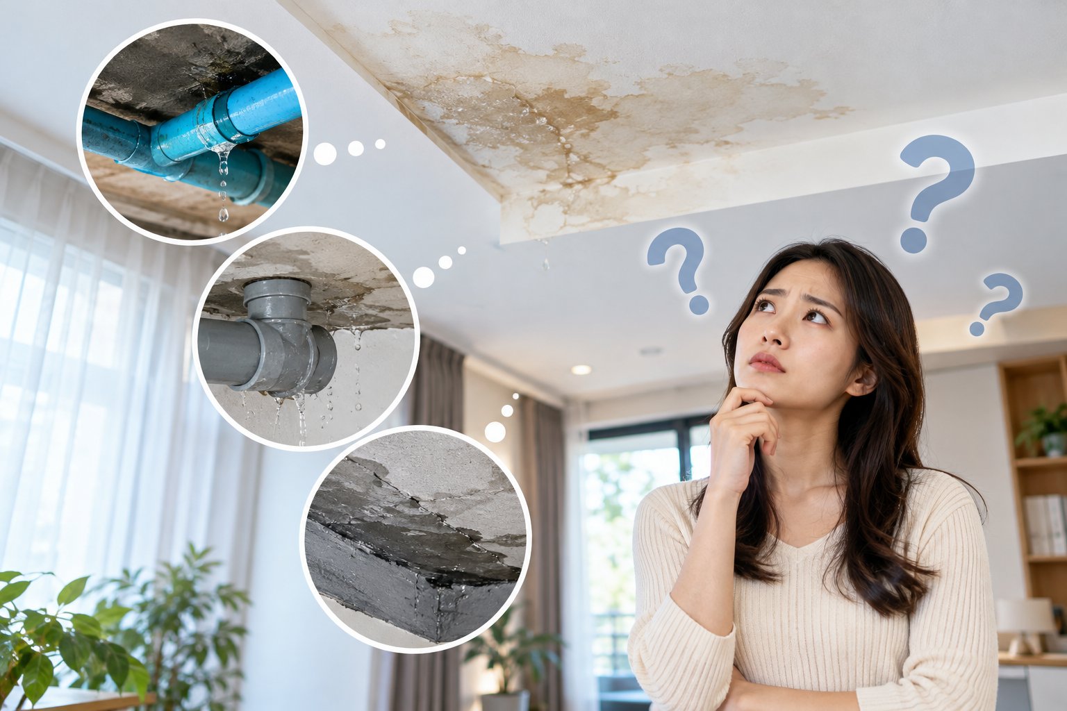 Trần nhà bị thấm nước: Cách xác định đúng nguyên nhân 3 Ảnh minh hoạ: Trần nhà bị thấm nước: Cách xác định đúng nguyên nhân