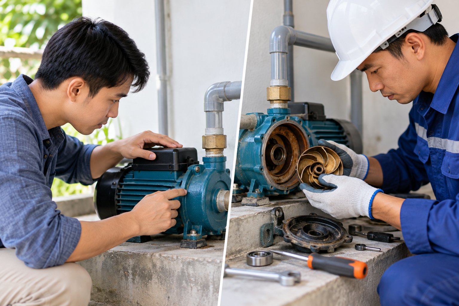 Máy bơm kêu to và rung mạnh: Nguyên nhân, cách xử lý 2 Ảnh minh hoạ: Máy bơm kêu to và rung mạnh: Nguyên nhân, cách xử lý