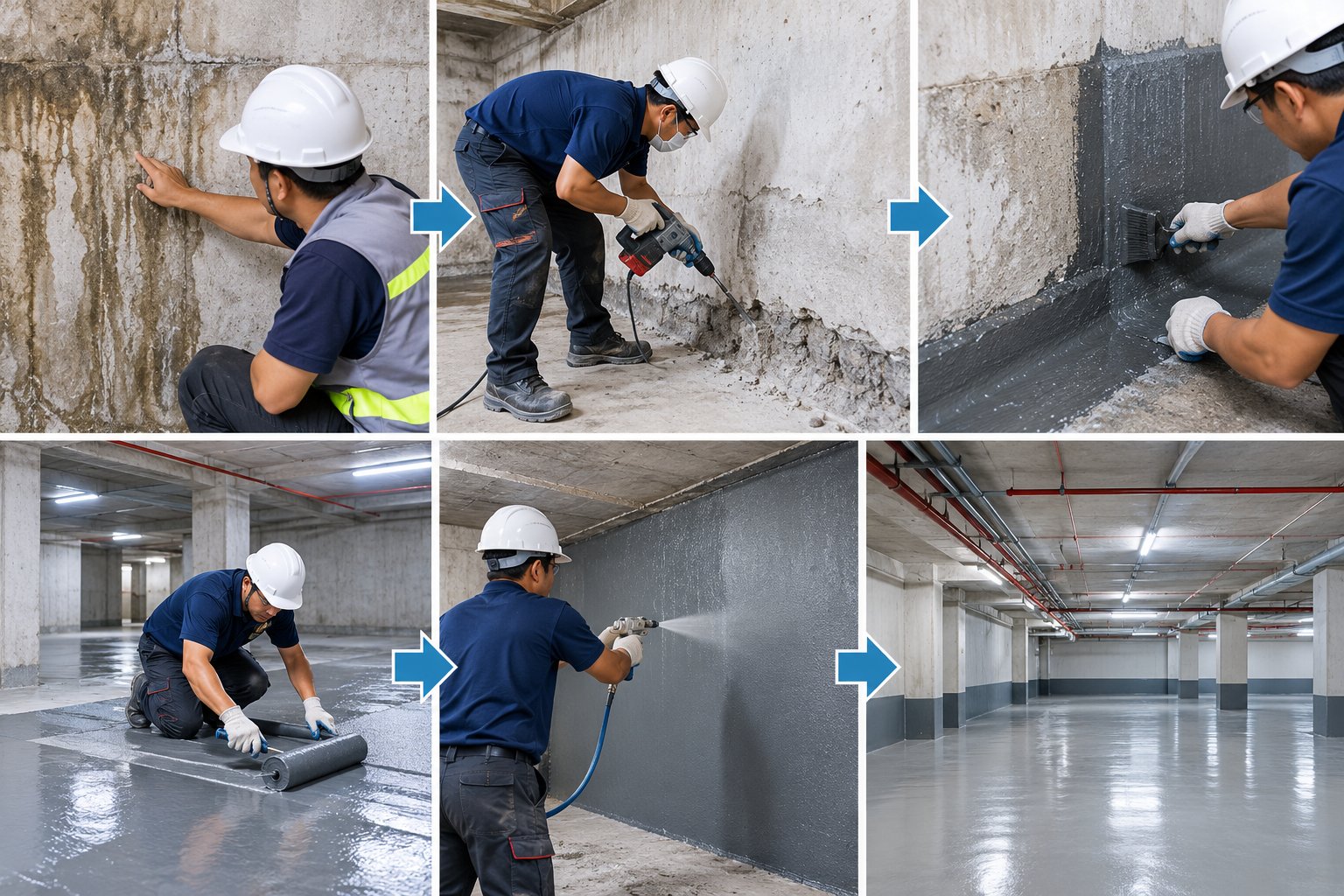 Chống thấm tầng hầm Đà Nẵng: Dấu hiệu và cách xử lý 3 Ảnh minh hoạ: Chống thấm tầng hầm Đà Nẵng: Dấu hiệu và cách xử lý
