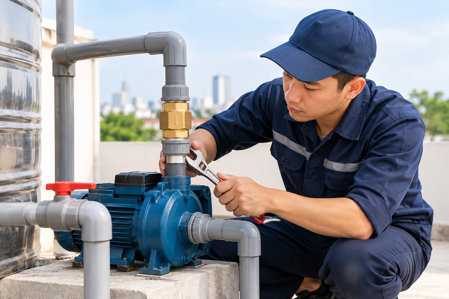 Ảnh minh hoạ: Van một chiều máy bơm lắp ở đâu? Sơ đồ dễ hiểu
