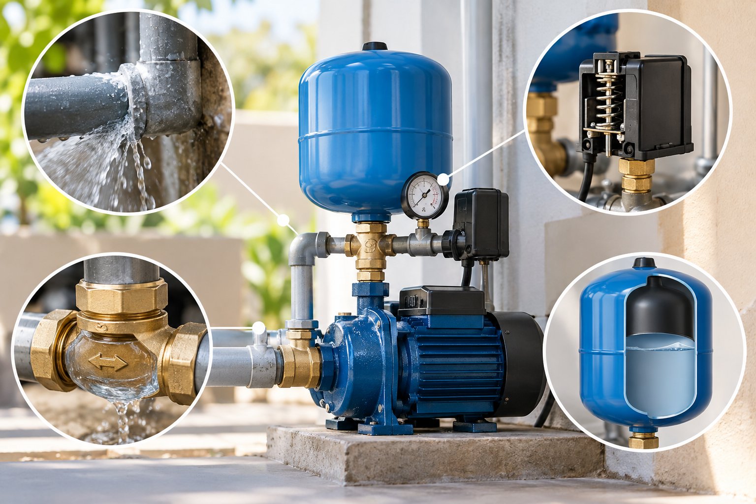 Máy bơm tự bật tắt liên tục: Nguyên nhân, cách kiểm tra 1 Ảnh minh hoạ: Máy bơm tự bật tắt liên tục: Nguyên nhân, cách kiểm tra
