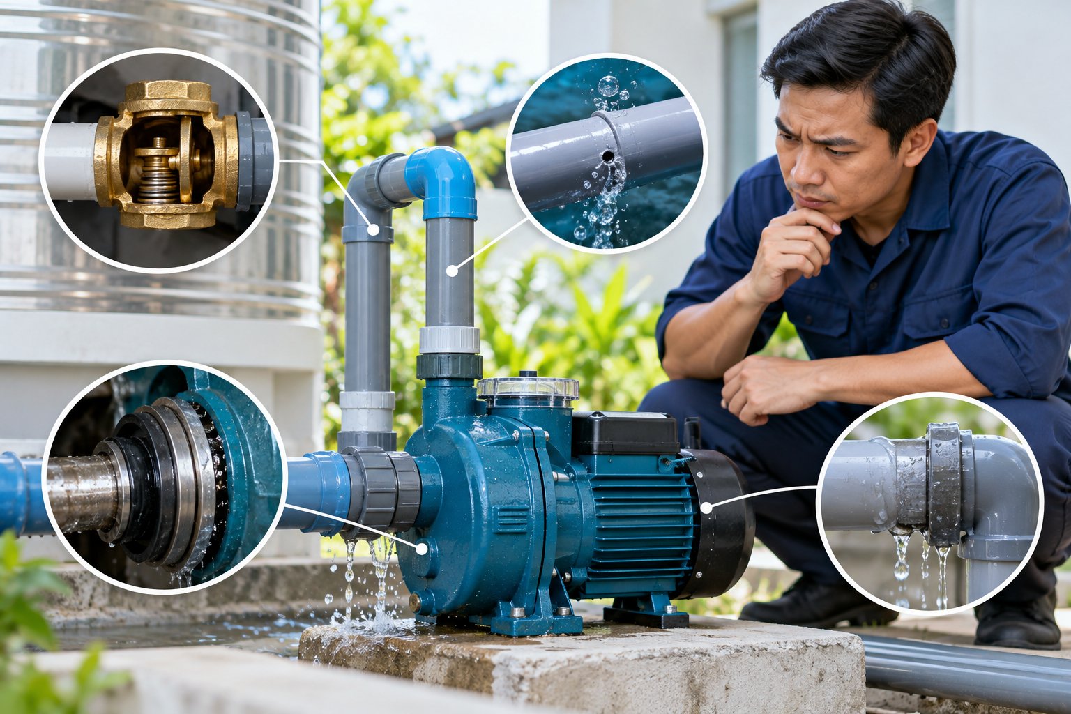 Máy bơm bị mất mồi: Nguyên nhân và cách kiểm tra 1 Ảnh minh hoạ: Máy bơm bị mất mồi: Nguyên nhân và cách kiểm tra