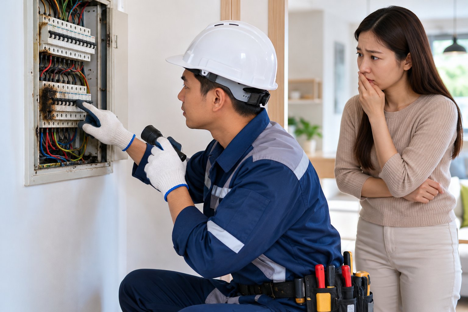 Ảnh minh hoạ: Điện trong nhà có mùi khét: Cách xử lý an toàn