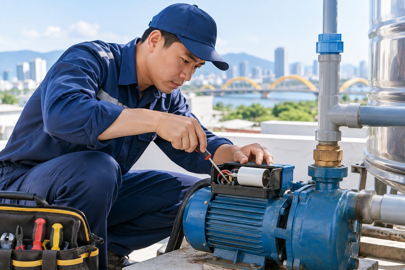 Hiện tượng máy bơm hỏng tụ và 5 sự cố thường gặp 5 Ảnh minh hoạ: Hiện tượng máy bơm hỏng tụ và 5 sự cố thường gặp