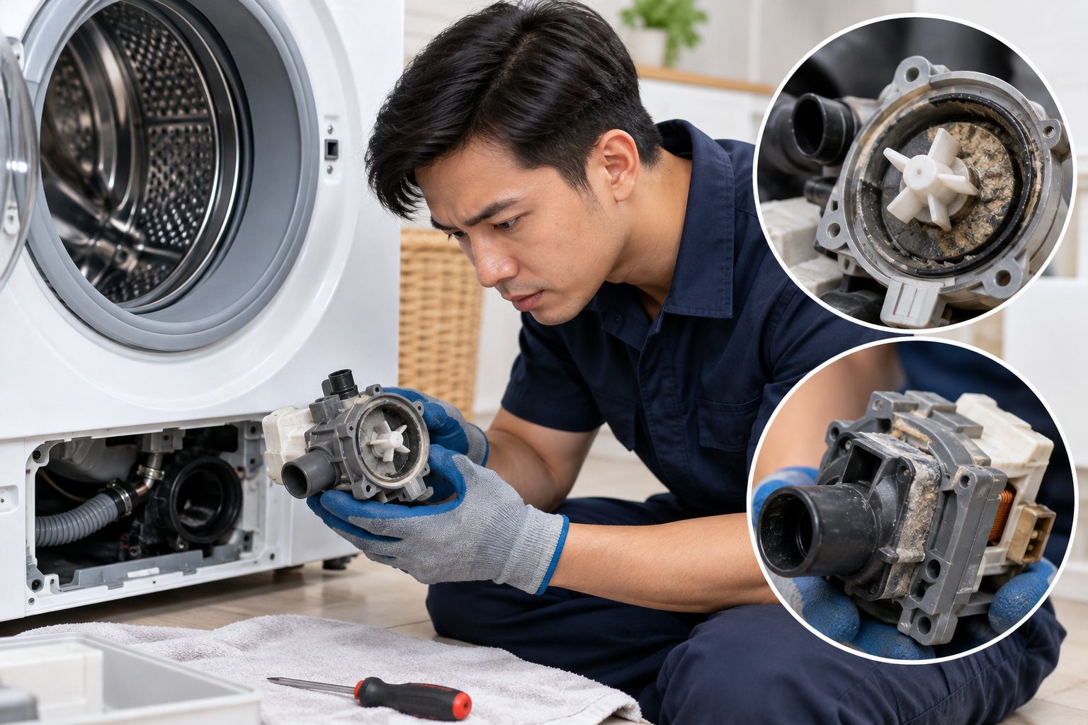 Máy giặt không xả nước: Cách kiểm tra an toàn 2 Ảnh minh hoạ: Máy giặt không xả nước: Cách kiểm tra an toàn
